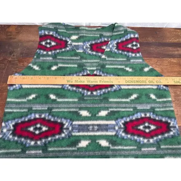 Vintage Handmade Western Pullover V-Neck Vest Top Shirt No Size Men's Medium ? - Picture 4 of 6